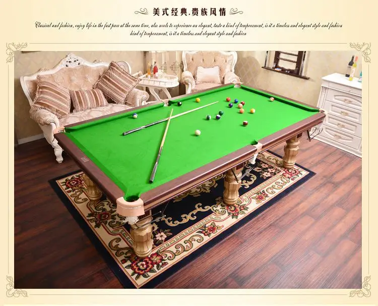 American standard black eight billiard tables table tennis table adult household billiard table billiard case