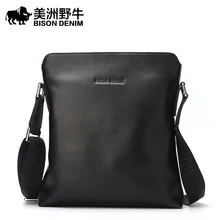 BISON DENIM Brand Men Shoulder Bags Genuine Leather High Quality Men’s Messenger Bag Business Casual Travel Bag Free Shipping