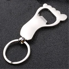 Pied forme décapsuleur porte-clés chaîne métal bière ouvre barre outil créatif fête cadeau barman bouchon de bouteille dissolvant été nouveau