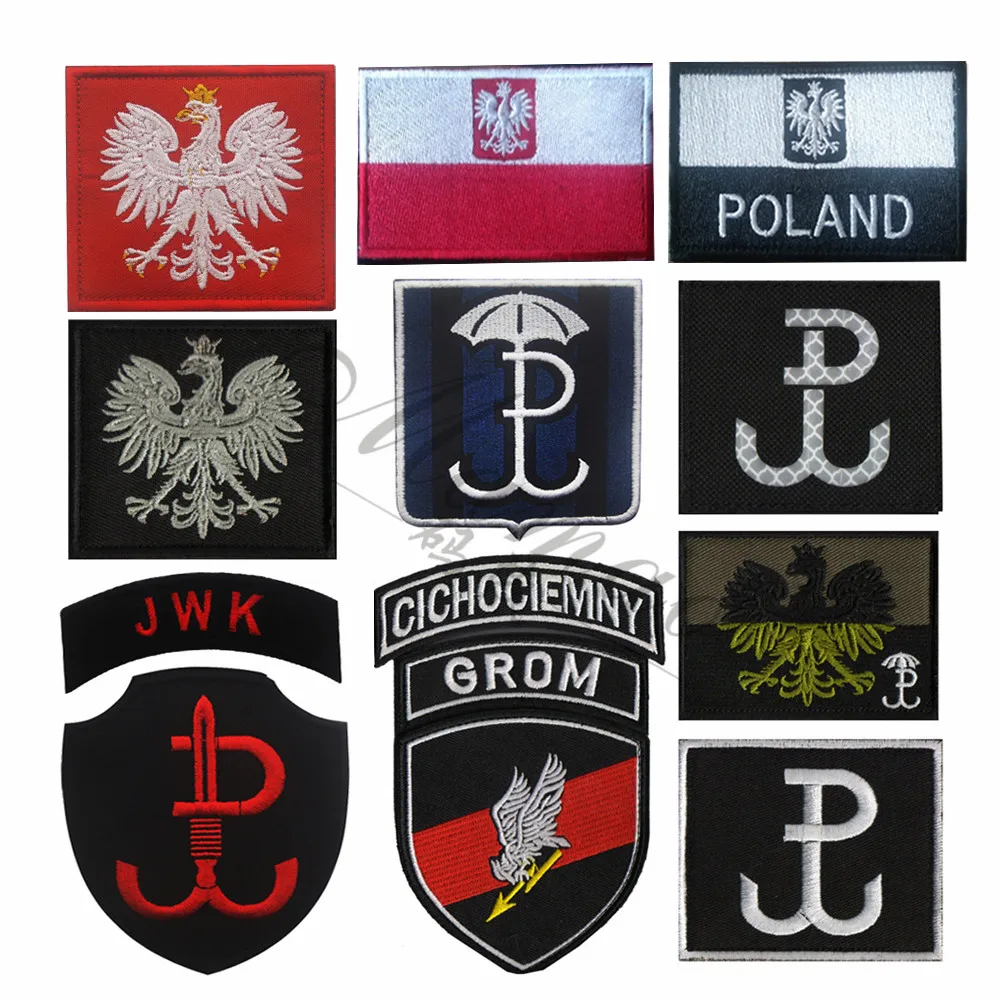 

SPECIAL FORCES GROM SWAT Polish Special Force GROM unit shield tab patch badge ARMY MILITARY POLAND EMBLEM PATCH FOR BACKPACK
