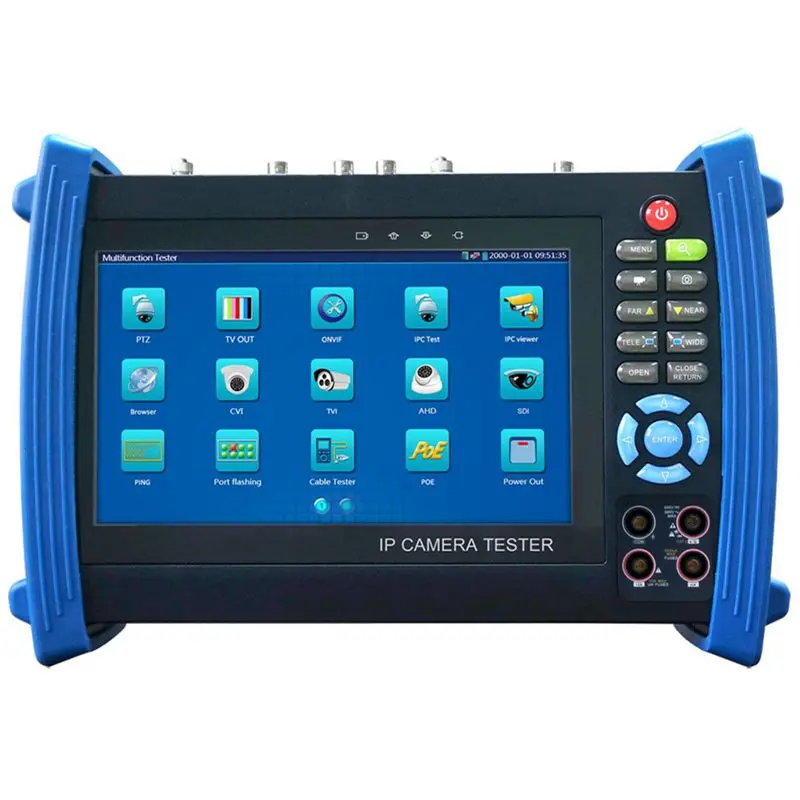 

Cctv Security Tester Monitor Ipc Sdi Tdr Pom Multi-Function 7 inch Screen Camera Test Onvif/Wifi Poe Full Functions Ipc-8600Mo#8