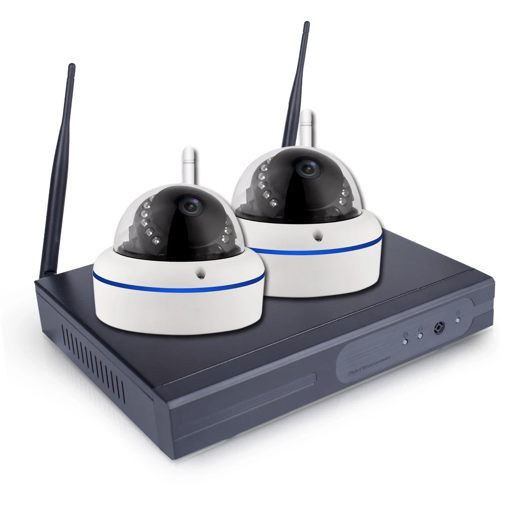 CCTV 4CH/8CH Беспроводная система 1080P H.265 NVR 2.0MP наружная Водонепроницаемая Wifi камера безопасности система ночного видения комплект наблюдения - Цвет: 4ch NVR W 2pcs WCams