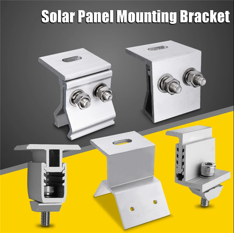 5 типов солнечных панелей Монтажный кронштейн фотогальваническая поддержка Одиночная нержавеющая сталь Солнечная система аксессуары для RV дом лодка