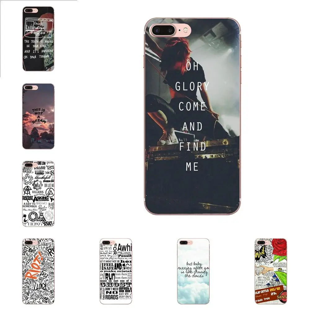 

Soft Silicone TPU Transparent Phone Case Cover For Apple iPhone 4 4S 5 5C 5S SE 6 6S 7 8 Plus X XS Max XR Paramore Lyrics Quotes