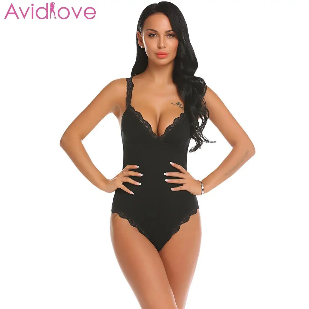 Avidlove женское сексуальное нижнее белье боди с кружевной отделкой Тедди ночное белье цельные эротические костюмы Экзотические пижамы ночное белье