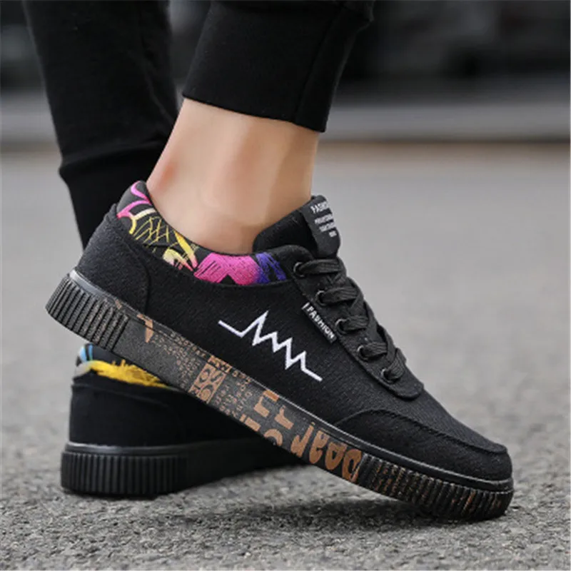 KipeRann 2018 spring and autumn canvas men's sports shoes low to help black casual shoes walking running shoes KipeRann 2018 spring and autumn canvas men's sports shoes low to help black casual shoes walking running shoes