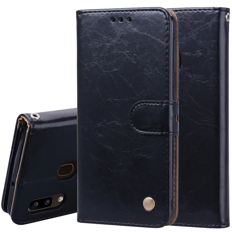 

Luxury Leather Flip Case For Samsung Galaxy A20E Case Silicone A20 A 20 E 20E Wallet Phone Case For Funda Samsung A20 Case Coque