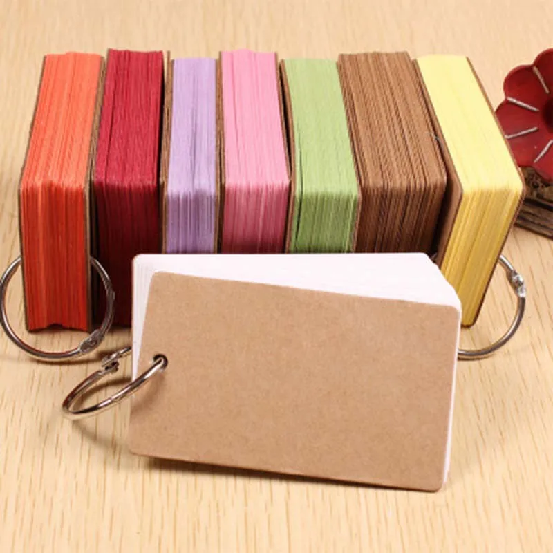 

50 sheets Mini Sticky note paper School Supply Vocabulary Writing Reciting Book Blank Paper Cards Invitations for Party