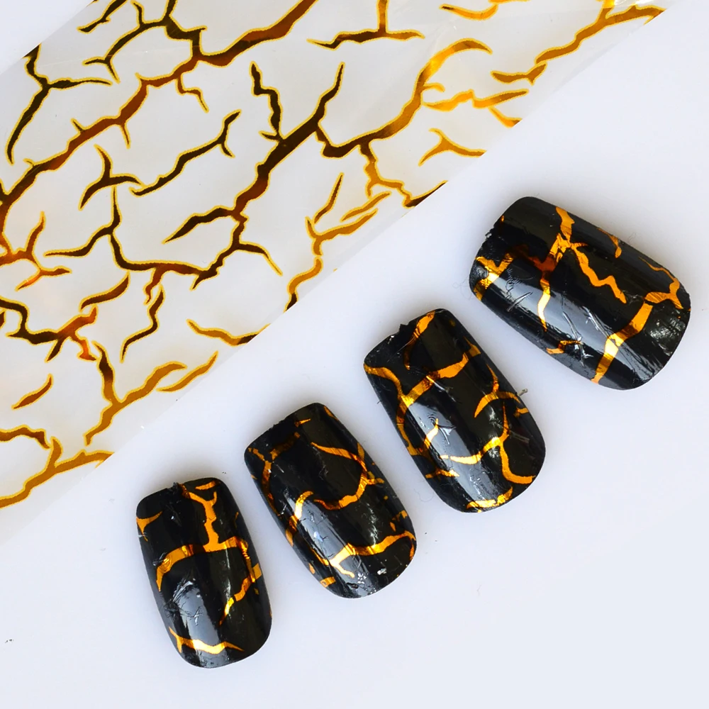 

NEW 100x4cm Gold Stripe Different Designs Sticker Nail Art Transfer Foils Polish Decor Slider Nail Art Accessory STZXK01-60
