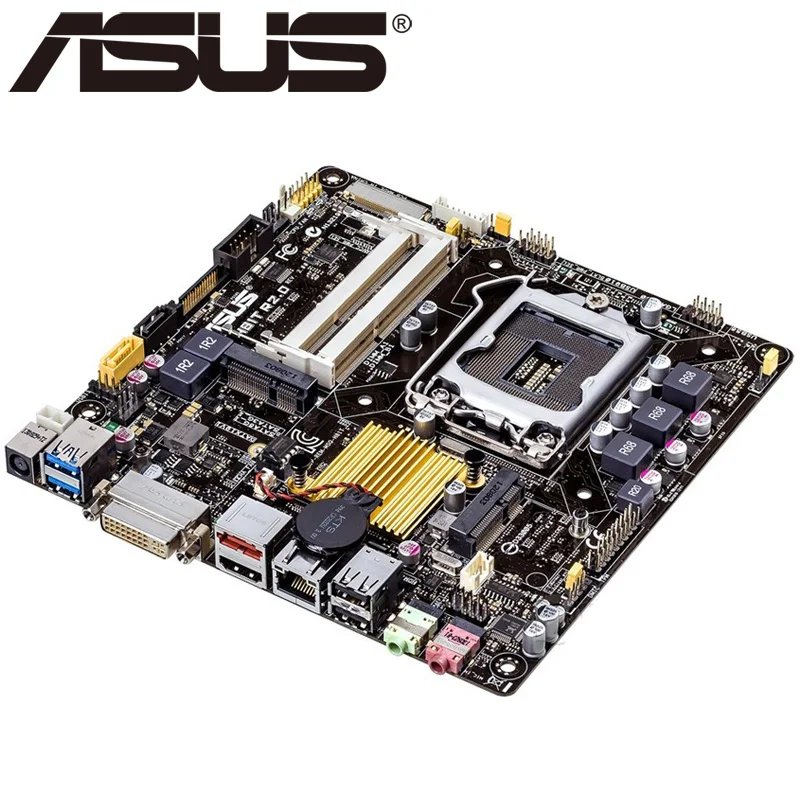 Asus H81T R2.0 настольная материнская плата H81 Socket LGA 1150 i3 i5 i7 DDR3 16G тонкая Mini-ITX UEFI биос оригинальная б/у материнская плата в продаже