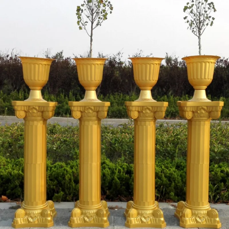 47"(120cm) Tall Gold Roman Column Wedding Centerpieces Pillars Flower
