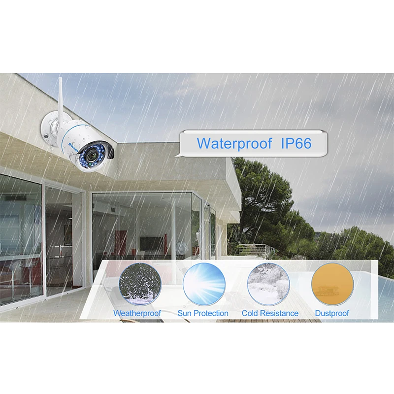 Techage iCsee Wifi беспроводная IP CCTV камера 1080P 720P ночного видения Видео Аудио Звук SD