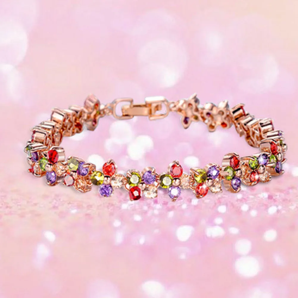Colorful Top Zircon Crystals Bracelet Classic Bracelet For Party