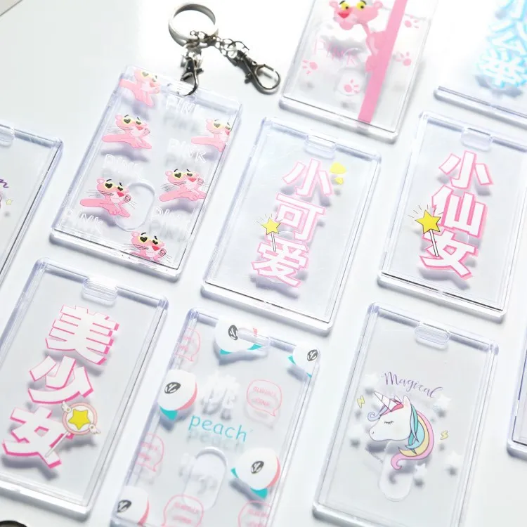 Прозрачный акриловый держатель для карт Coloffice креативный с колокольчиками и