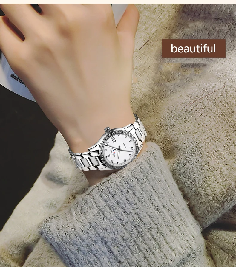 TEINTOP для женщин часы Элитный бренд дамы автоматические механические часы для женщин сапфир нержавеющая сталь