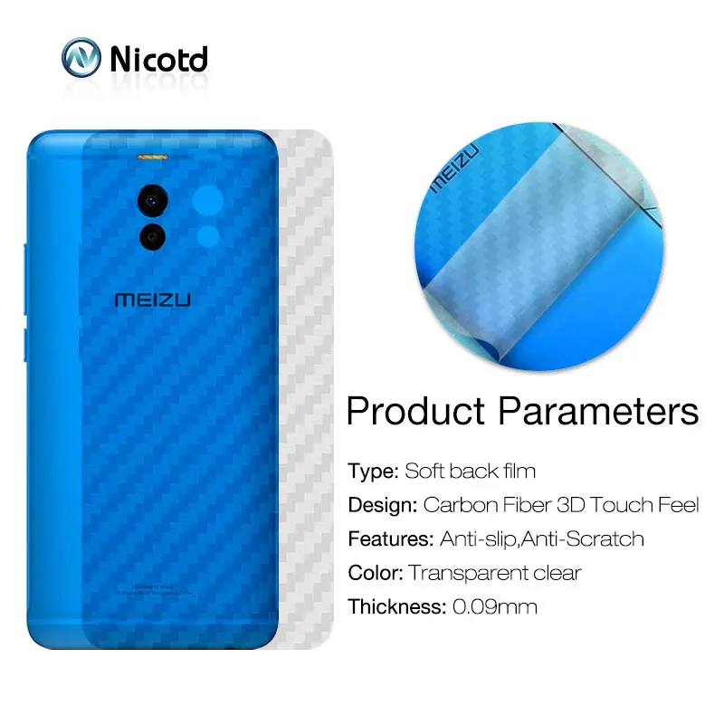 3D Carbon Fiber Screen Protector For Meilan 6T (2)