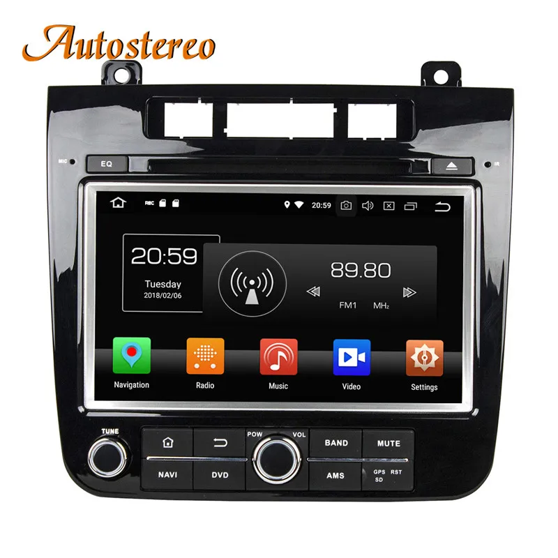 Автостерео Android 9 PX5/PX6 автомобильный dvd-плеер gps навигация для VW TOUAREG 2010- головное устройство мультимедийный плеер магнитофон