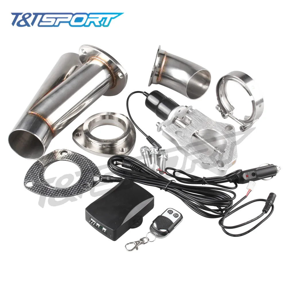 

RYANSTAR RACING NEW 4 sizes Electric Stainless Exhaust Cutout Cut Out Dump Valve / switch Remote control