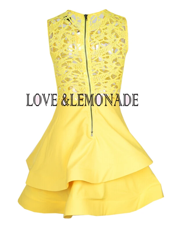 Желтые кружевные вечерние платья Love & Lemonade TB 8192|party dresses|tb dressdress dress |