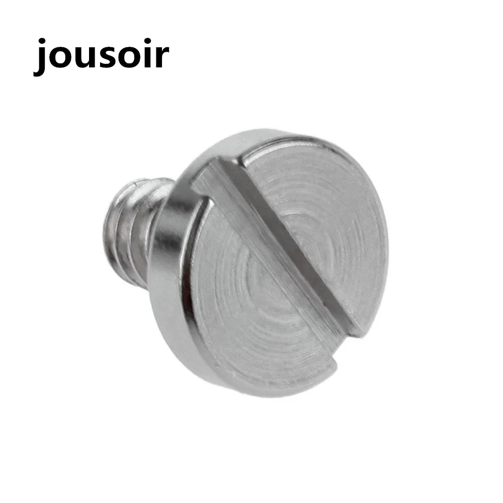 

50PCS/lot Stainless Steel 1/4" Mounting Screw (without Ring)10mm Shaft for Camera Tripod Monopod or Quick Release (QR) PlateCD50