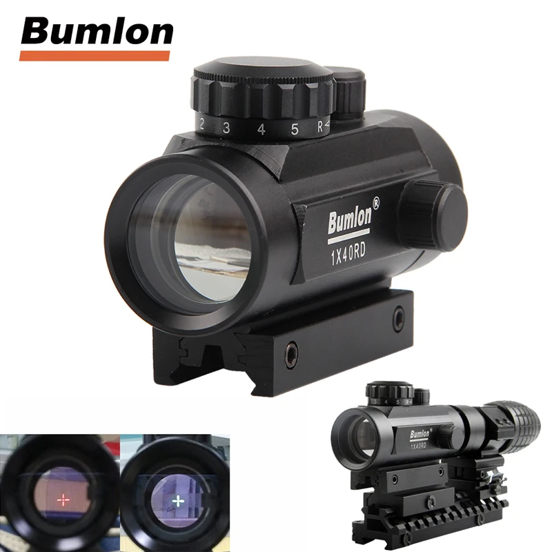 Holographic 1 x 40mm Airsoft Red Green Dot Sight RL5-0013BL