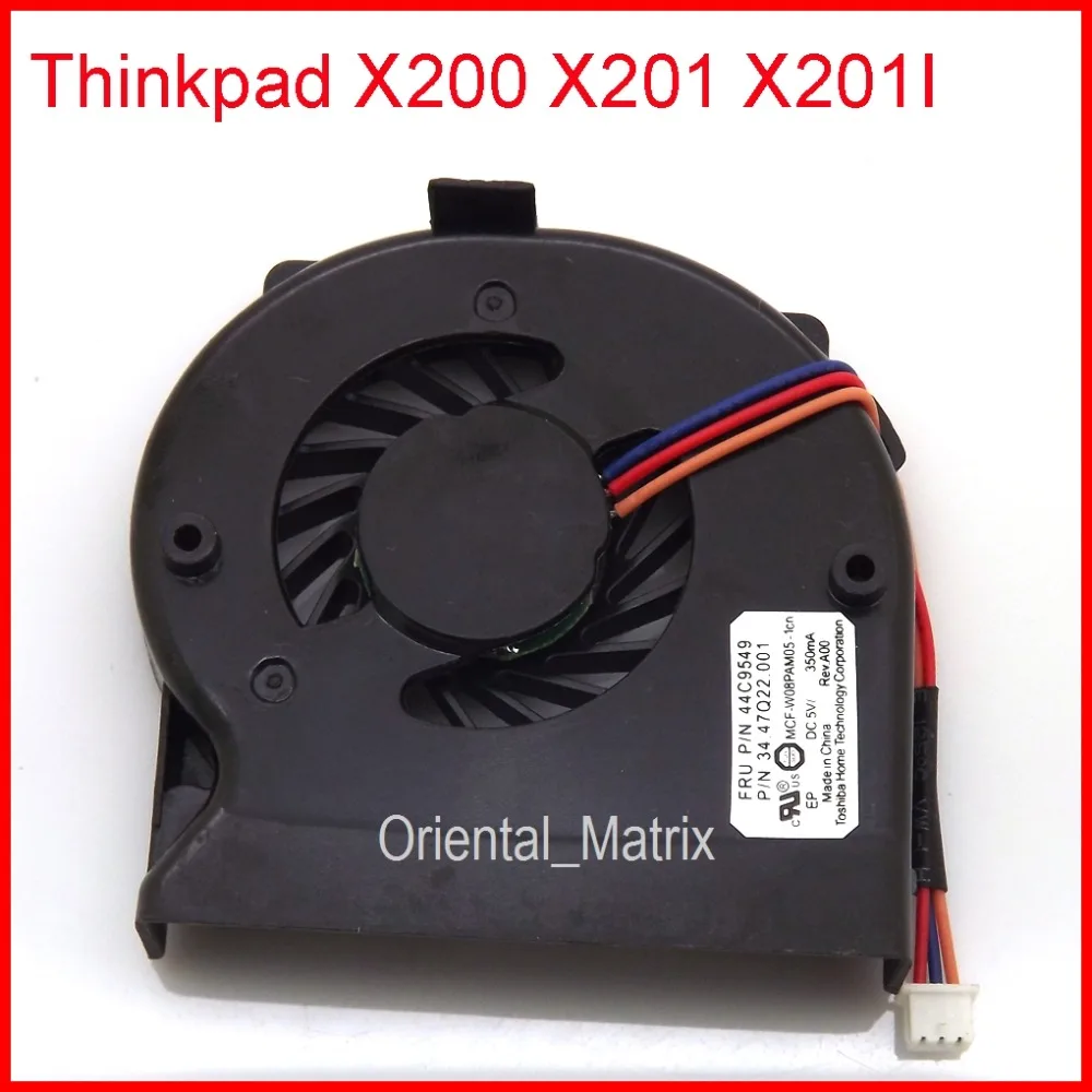 

New MFC-W08PAM05-1CN DC5V 0.35A 3Pin Cooler Fan Replacement For IBM Lenovo Thinkpad X200 X201 X201I Laptop CPU Cooling Fan