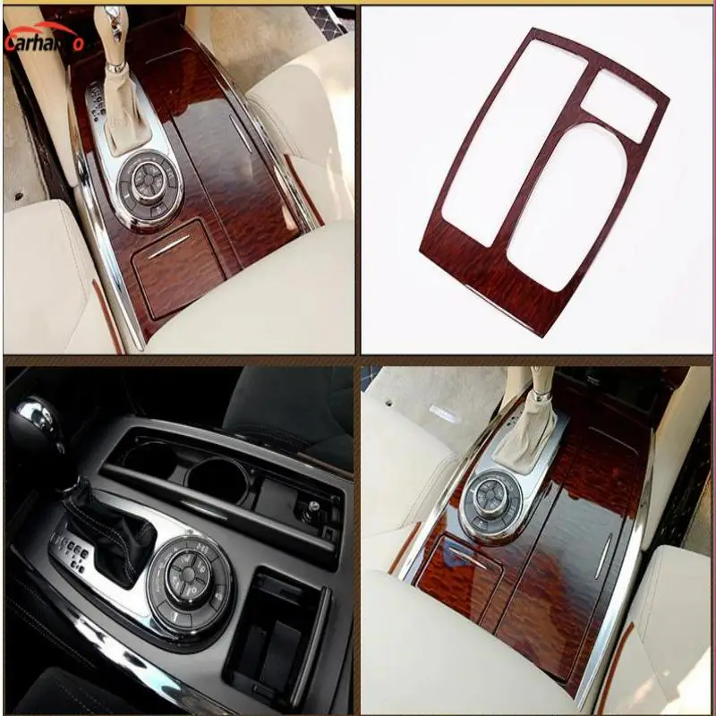 

For Car Styling Accessories Nissan Patrol Y62 2017 2018 Gear Shift Knob Console Panel Cover Trim Car Sticker Left Hand Driving