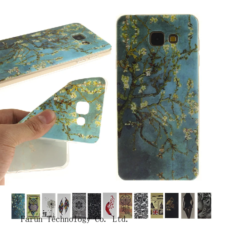 For Samsung Galaxy A7 2016 Case Soft Silicon IMD TPU Protective Slim Cover for A7100 A710F |