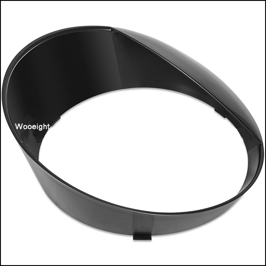 Wooeight 1Pair ABS Angry Eyes Black Front Light Headlight Lamp Cover Trim For Jeep Wrangler JL 2018 Car Accessories (7)