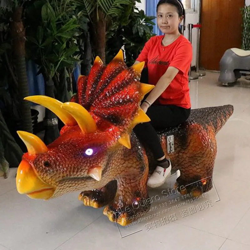 

Outdoor Playground Indoor Battery Coin Operated Dinosaur Rides Electric Walking Scooter Ride On Animal Toy