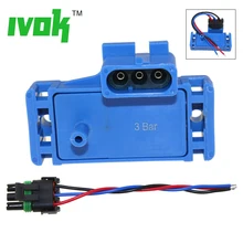 3 бар 3 бар 12223861 Turbo Boost давление карта сенсор для Cadillac Chevrolet Chevy Pontiac Buick с косичкой разъем провода комплект
