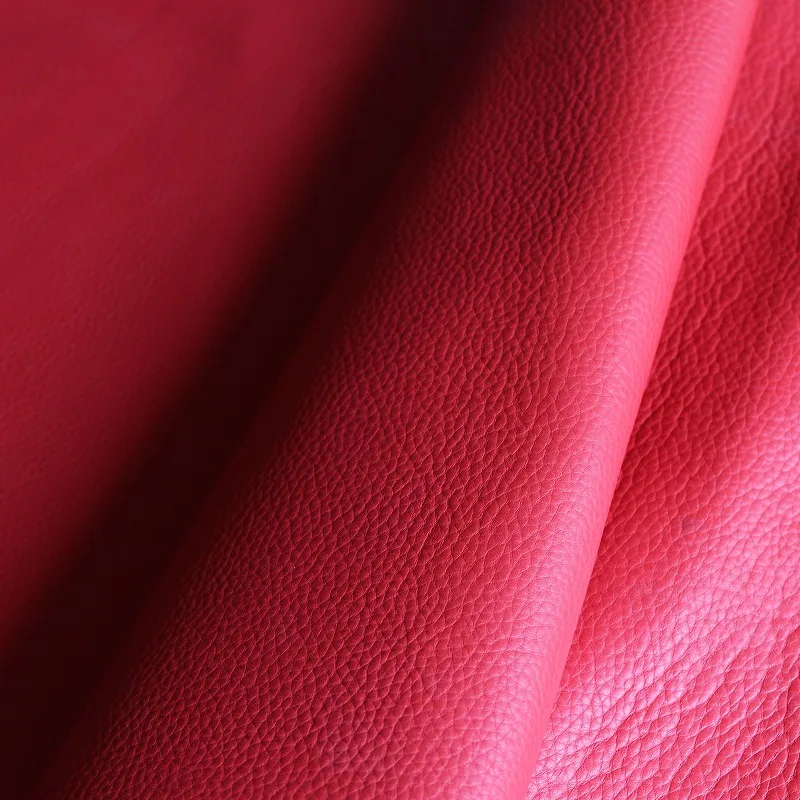 

21*14CM leather material manual DIY leather material leather red litchi skin material imported leather