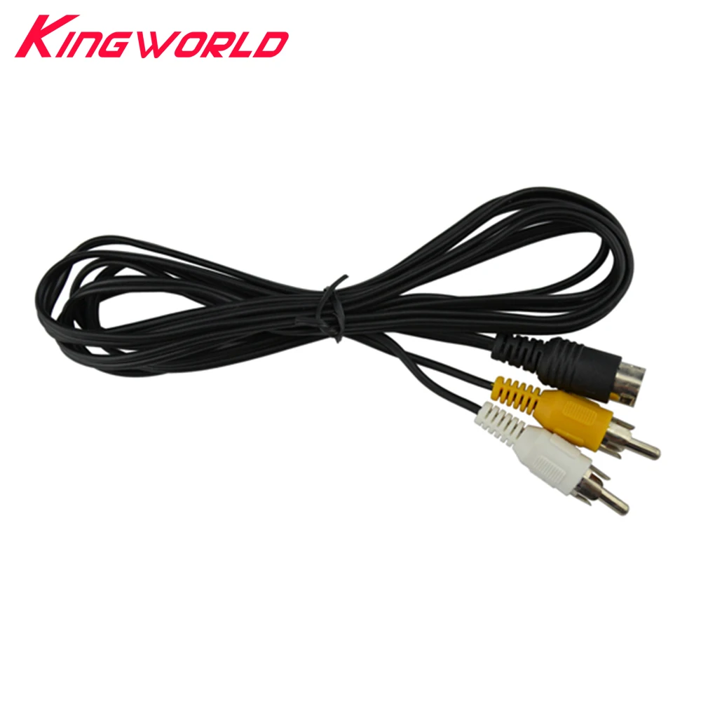 

10pcs High quality AV Cable 3 pin for SEGA Mega Drive 2 RCA Cord for SEGA Genesis 2
