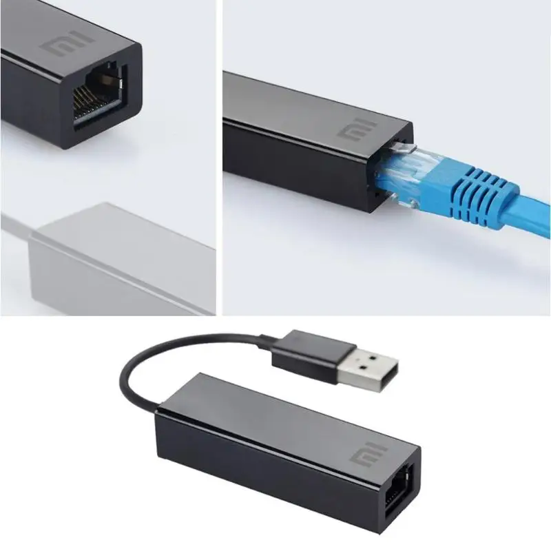 Сетевой адаптер Xiaomi USB 2,0 к RJ45 Ethernet для медиаплеер Xiaomi 3