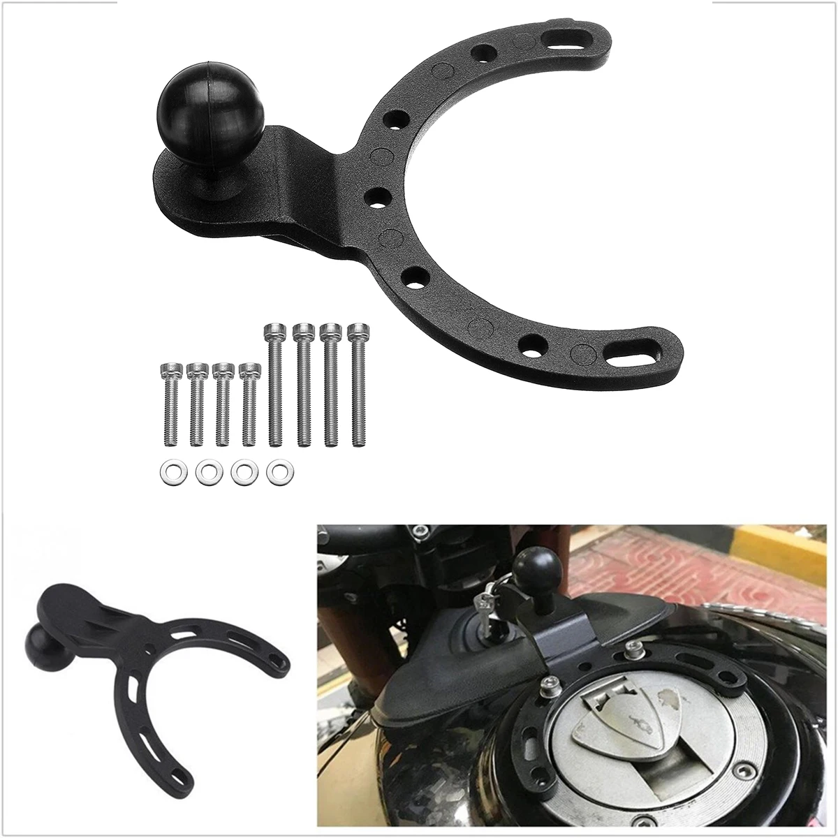  Motorrad Gas Tank Cap Halterung Einstellbare GPS Telefon Halterung Halter/Stand Für Yamaha Für Hond