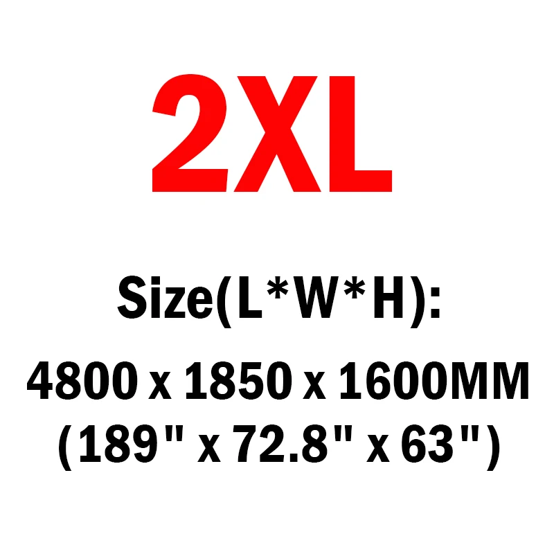 2XL Cawanerl, чехол для внедорожника, солнцезащитный козырек для улицы, защита от солнца, дождя, снега, защита от УФ, устойчивый к царапинам, пылезащитный чехол для автомобиля, универсальные аксессуары - Название цвета: 2XL