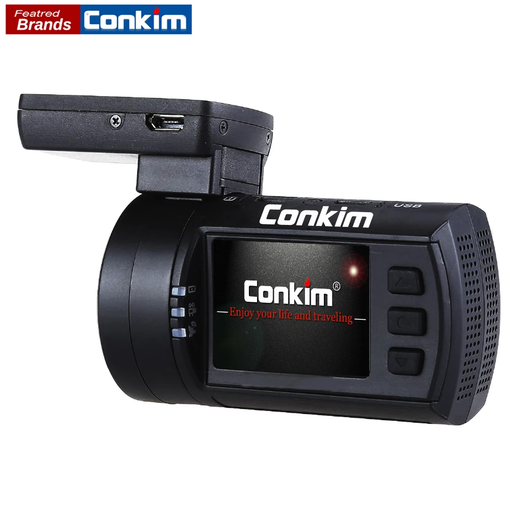 Видеорегистратор Conkim Novatek 96663 1080P 60FPS Ultra HD Автомобильный видеорегистратор GPS