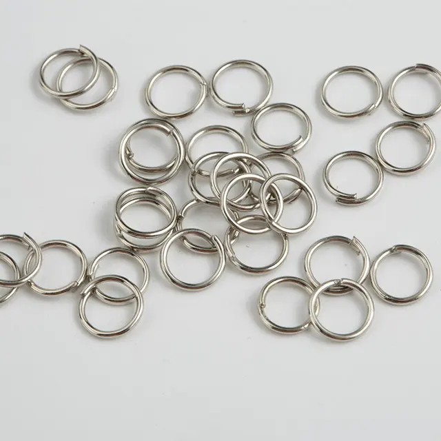 Free shipping 5mm 6mm 8mm sliver, golden Metal Split Rings Open split