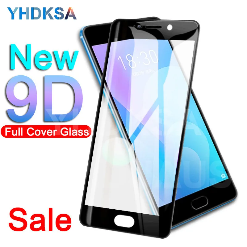 

9D Tempered Glass on the For Meizu M6 M5 M3 Note M6S M6T M5S M5C M3S M8 Pro 7 Plus Screen Protector Protective Glass Film Case