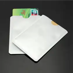 100 шт карты бумажник банк держатель для карт ID Чехол для банковских карт защиты металла кредитной держатель для карт Оптовая доставка