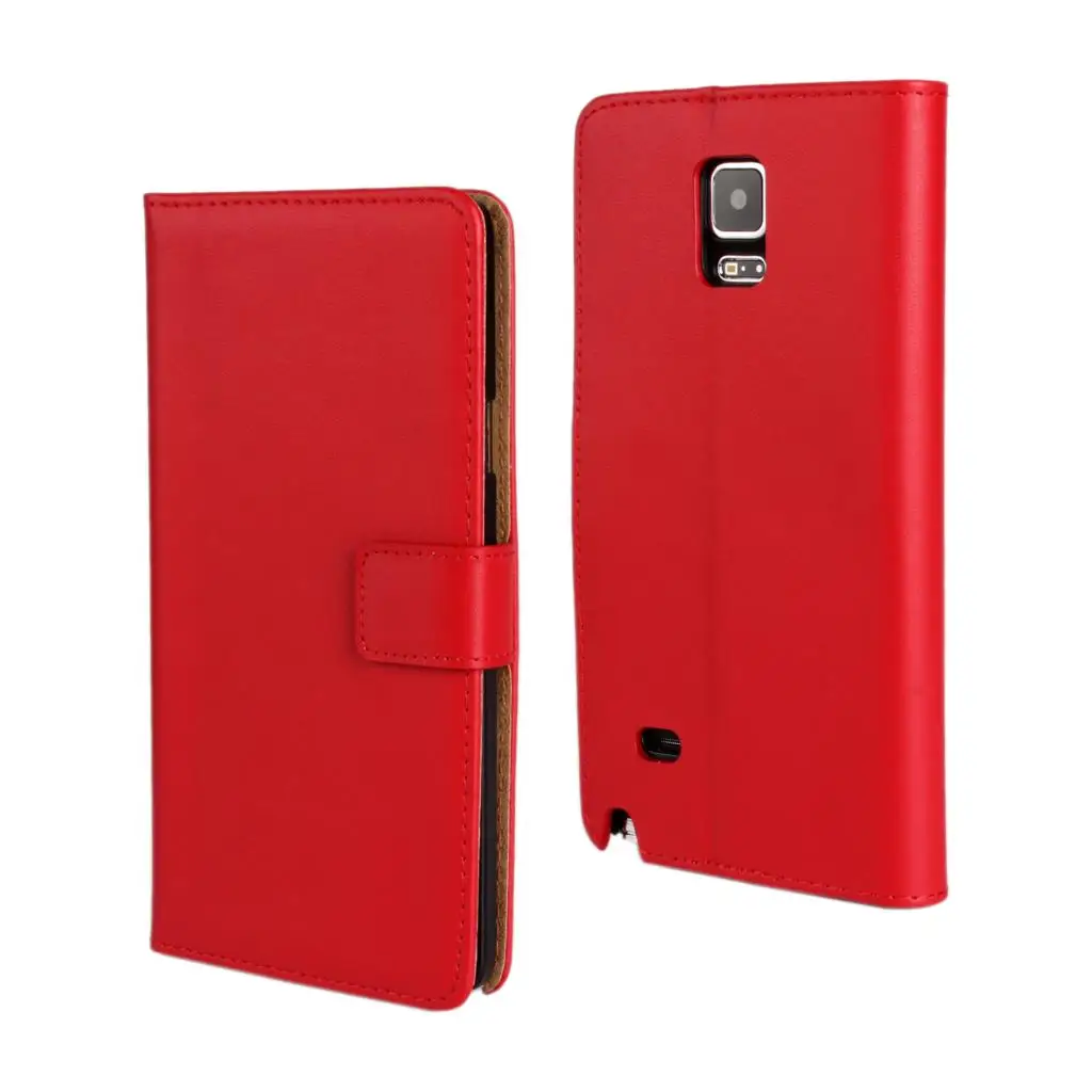 Кожаный чехол-кошелек для samsung Galaxy Note 4, чехол, роскошный флип-чехол для Note 4 Note 4, N9100, N910F, держатель для карт, кобура GG - Цвет: Красный