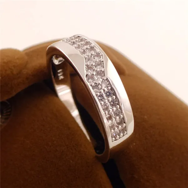 MISANANRYNE 2017 Fashion CZ Wedding Ring Silver Color Classic Ring For Women