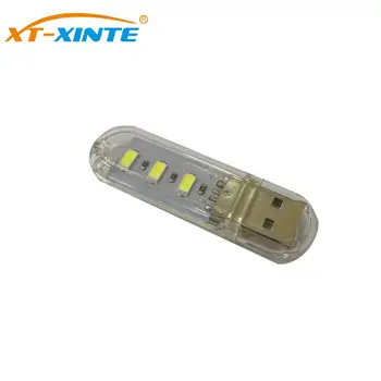

1pcs DC5V USB LED Night Light 3LEDs Warm White Light Lamp for Reading Gadget Notebook Power Bank Computer
