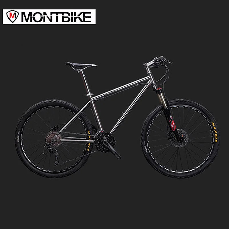 

LAUXJACK Mountain bike titanium frame 30 speeds Shimano M610 hydraulic brakes 26 "/27.5" wheels