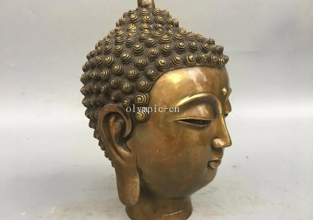 12 дюймов медная латунная буддистская статуя Будды Vairochana tathagata Sakyamuni|Статуи и