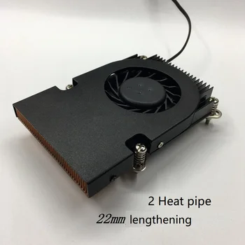 

100PCS Ultra-thin 21mm one machine 1151/1150 CPU side blowing turbo fan Two hot copper tube windy Radiator