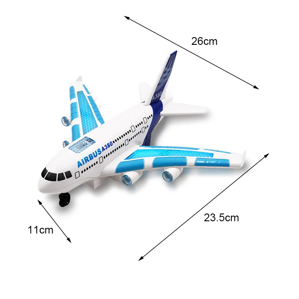 Модель airbus с дистанционным управлением детские игрушки самолеты Airbus электрический пульт дистанционного управления модель самолета со световыми звуками для детей Подарки