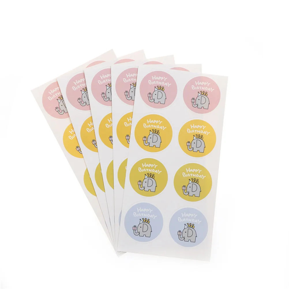 

Packaging Label Stickers For Box/Bake/Bag/Tag Handmade Self-adhesive Sticker Labels Gift Happy Birthday Sticker