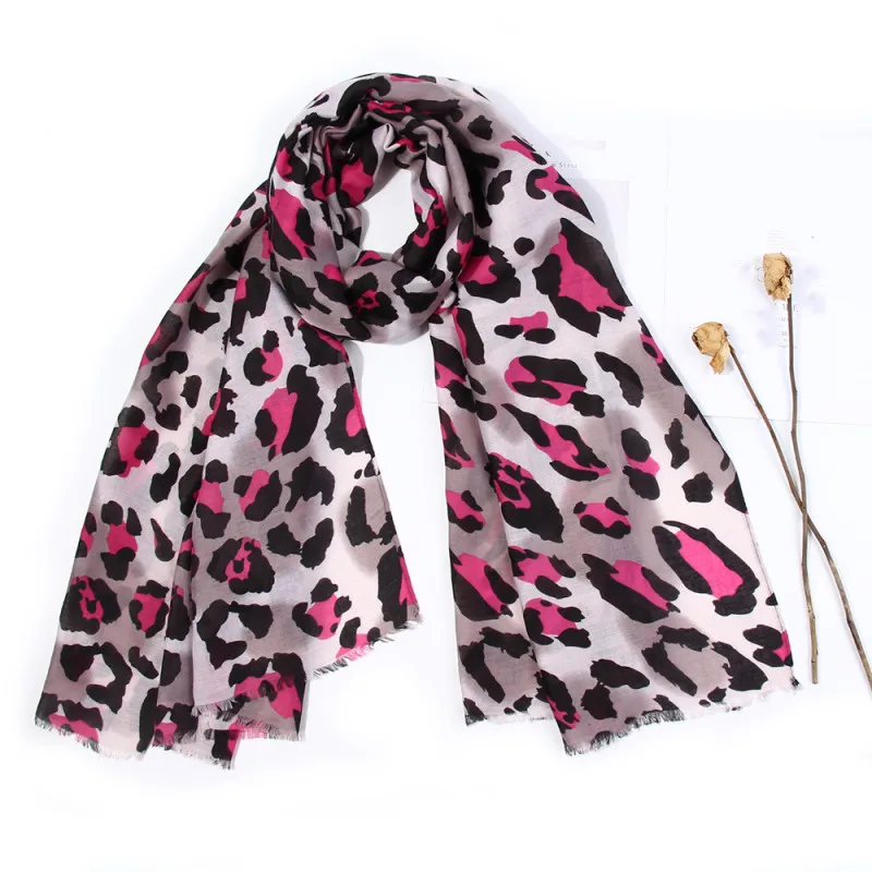 Leopard Print Women Scarfs Shawl Pashmina Stole Blanket Wrap Animal tiger print