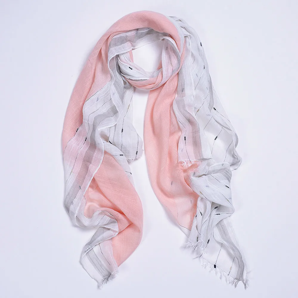 

[Aiweier] New Summer Women Silk Scarf Spring Autumn Chiffon Scarves For Women Shawl Bohemian Luxury Ladies Hair Beach Scarf
